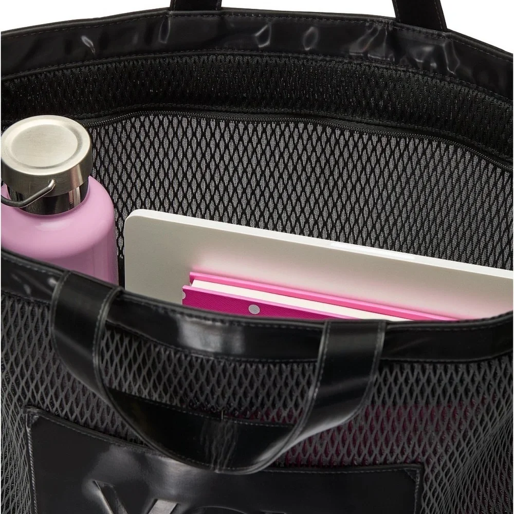 Victoria's Secret Black Mesh Tote Bag